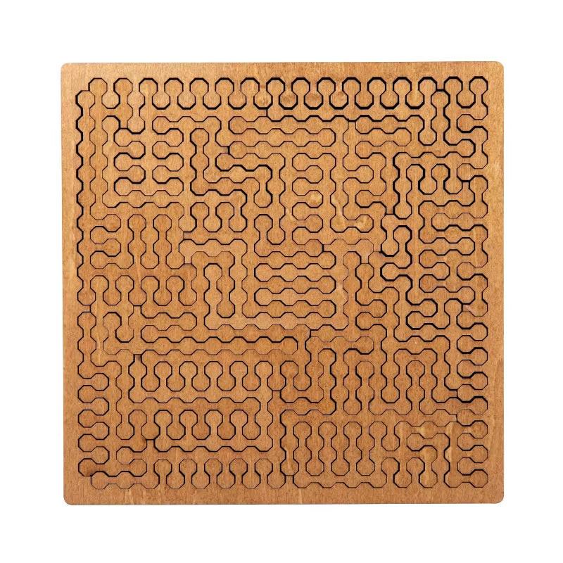 Impossible Wooden Puzzle – 10-Level Tangram Brain Teaser