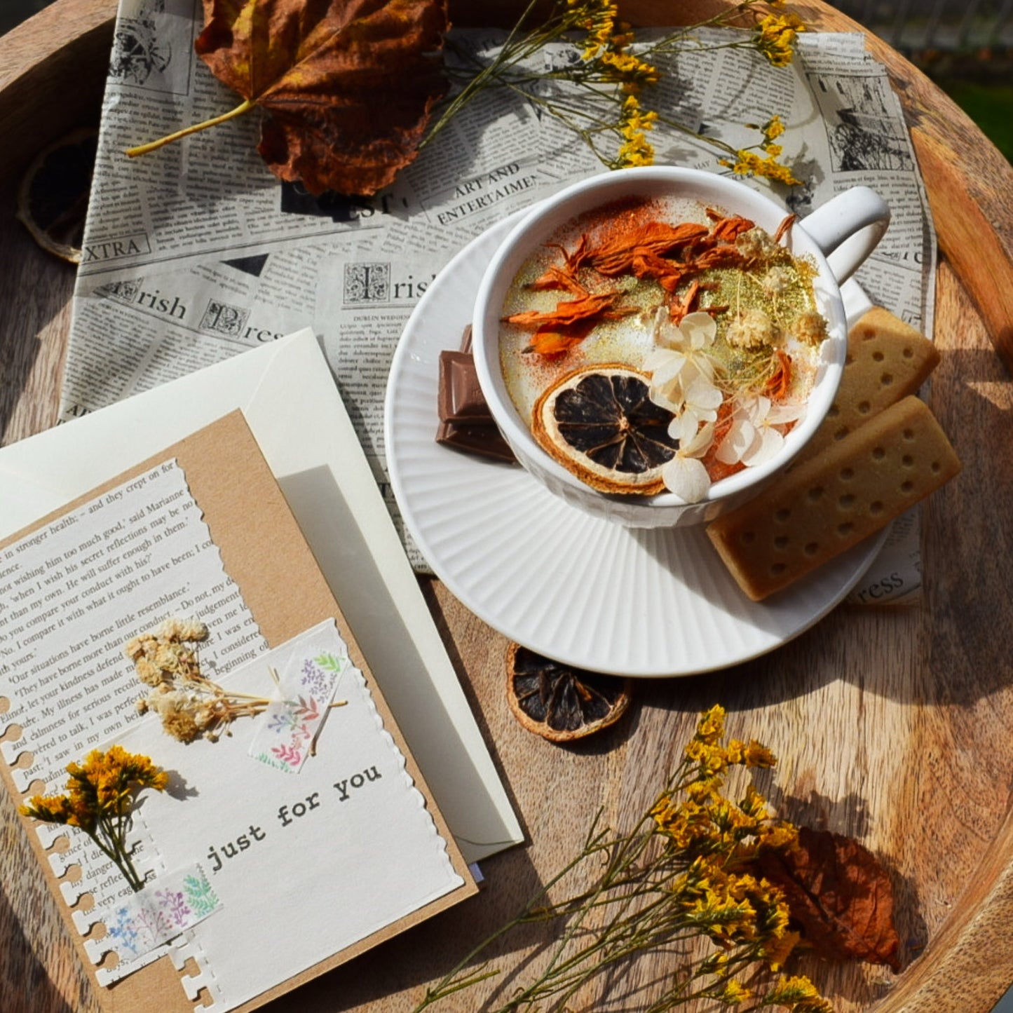 Unscented Autumnal Soy Cup Candle