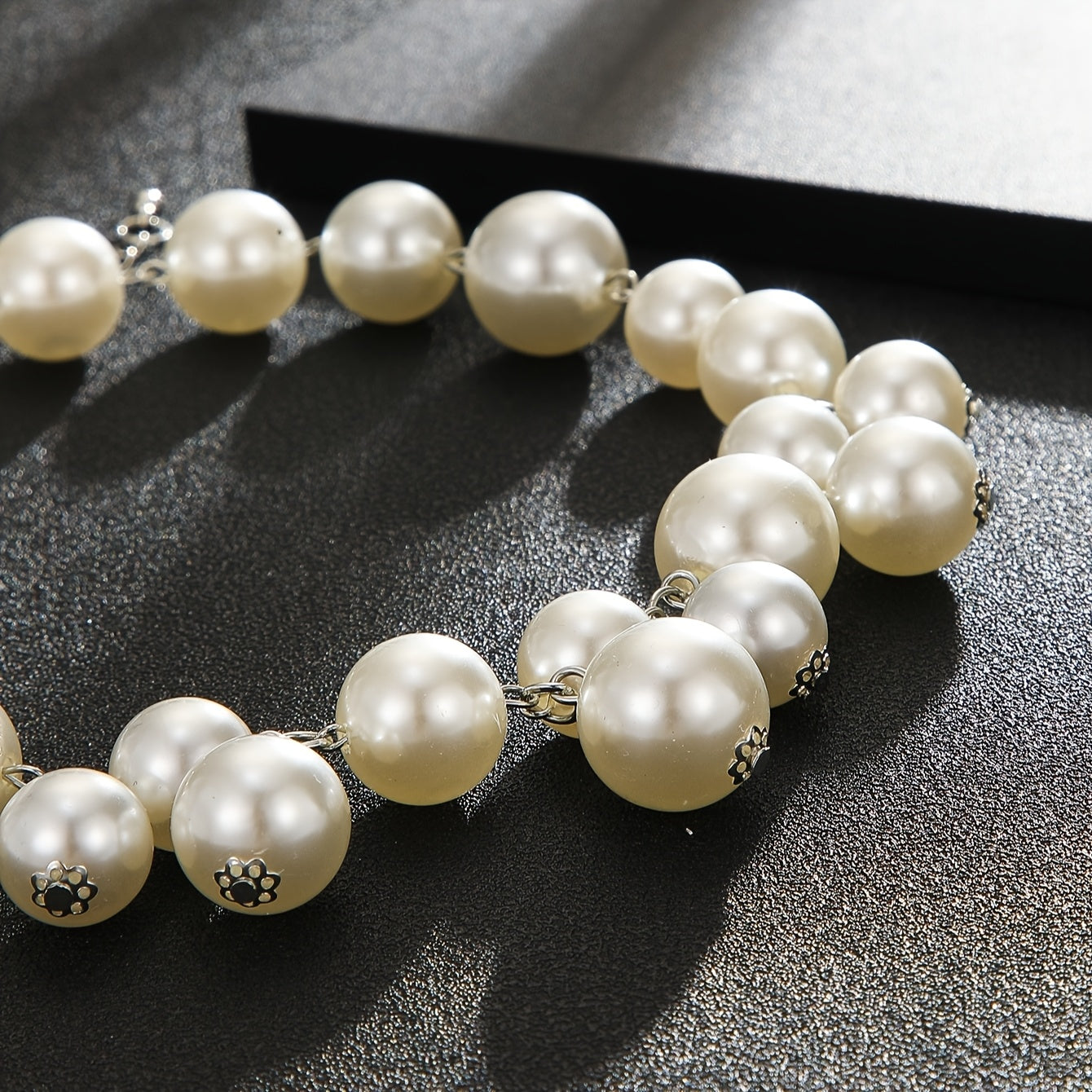 Elegant French-Inspired Faux Pearl Beaded Necklace