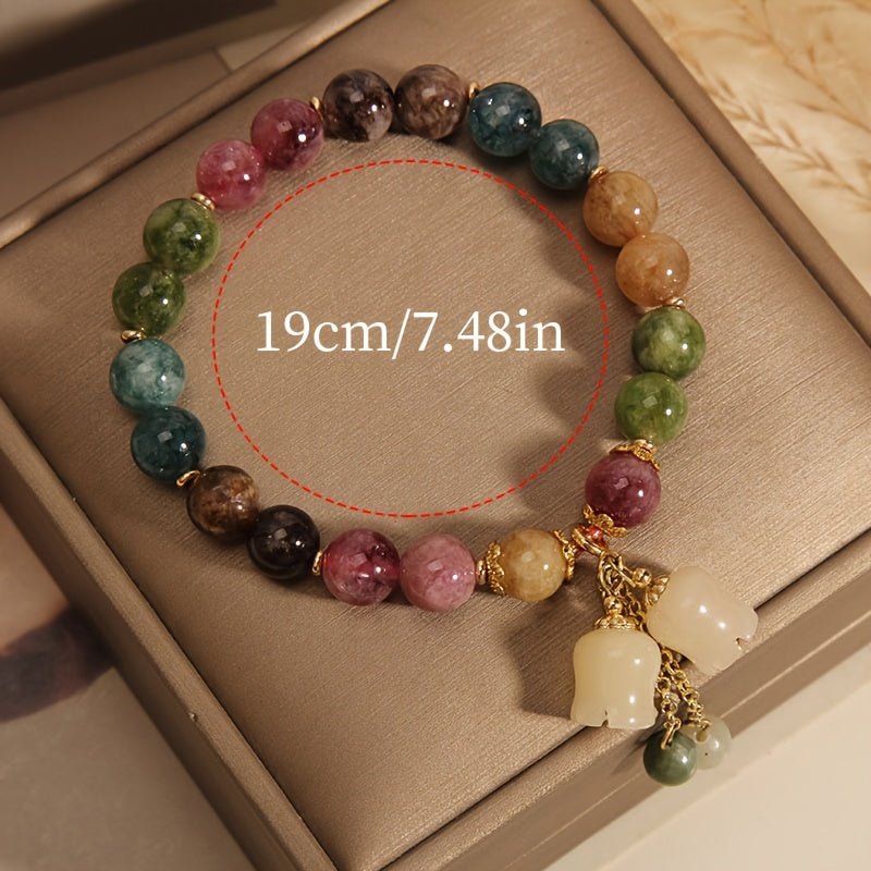 Elegant Natural Stone Beaded Bracelet