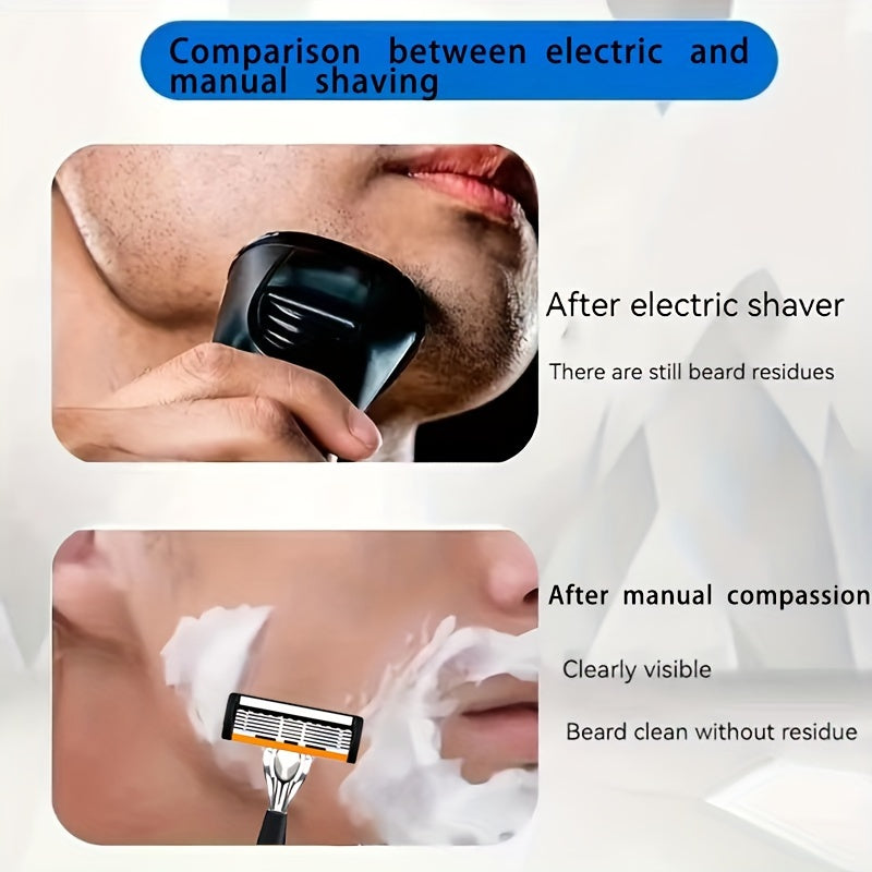 Stainless Steel Men's Manual Safety Razor Set