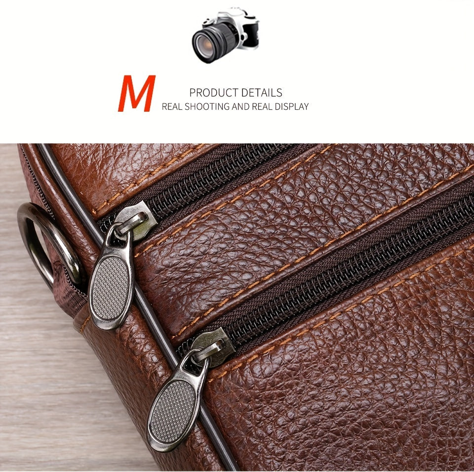 Genuine Leather Messenger Bag For Men