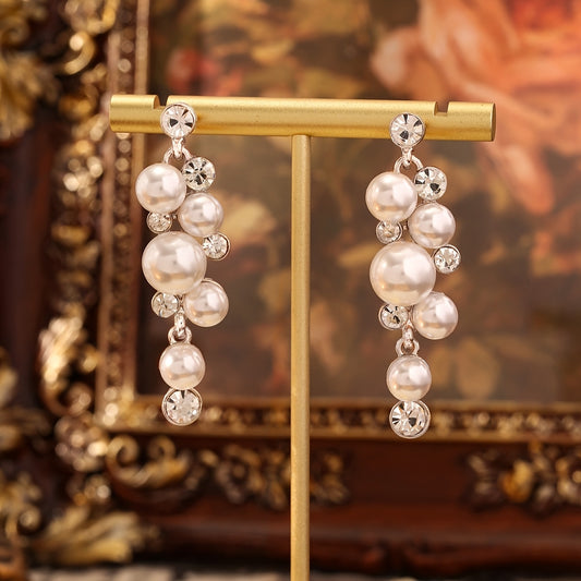 Imitation Pearl Drop Dangle Earrings