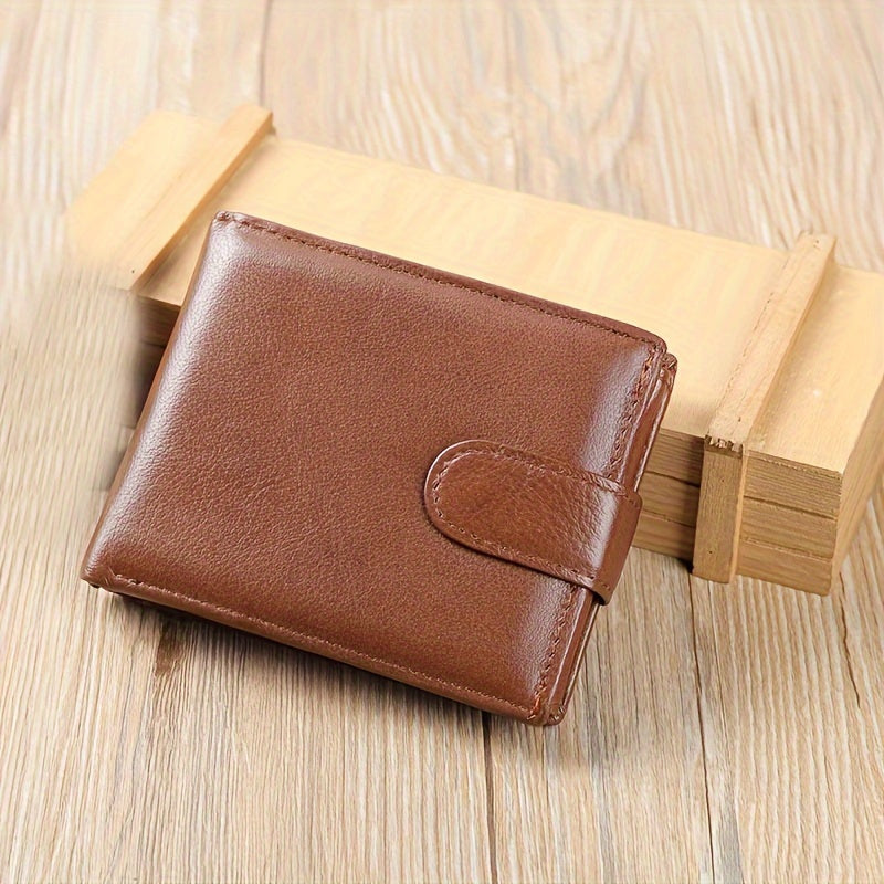 MVA Men's Casual Polyester Lining Leather Wallet