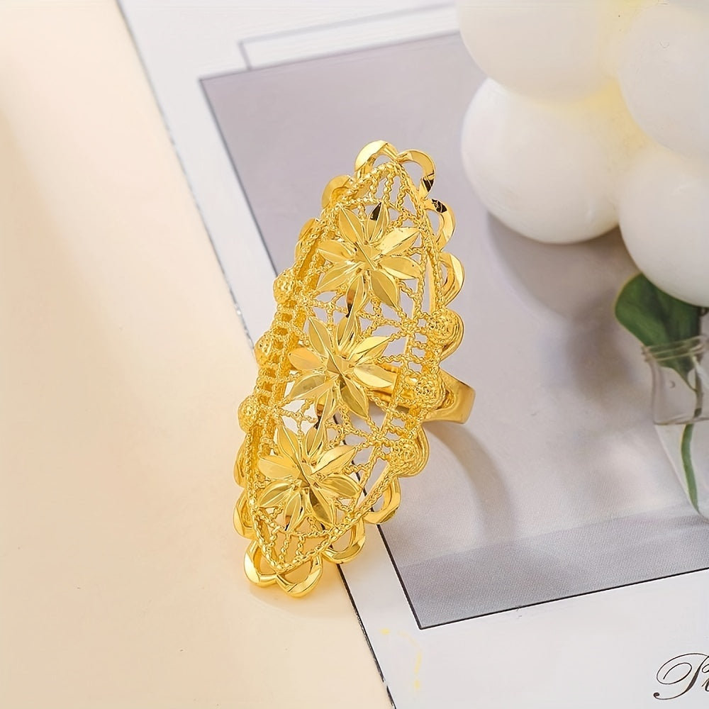 Luxury Court Style Gold Ring