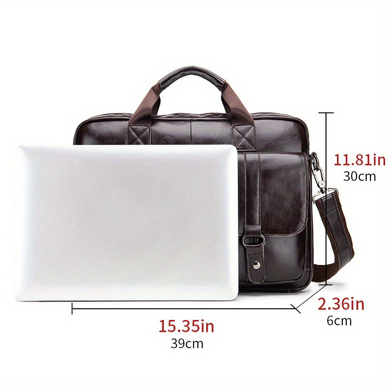 Men's Genuine Leather Business Briefcase