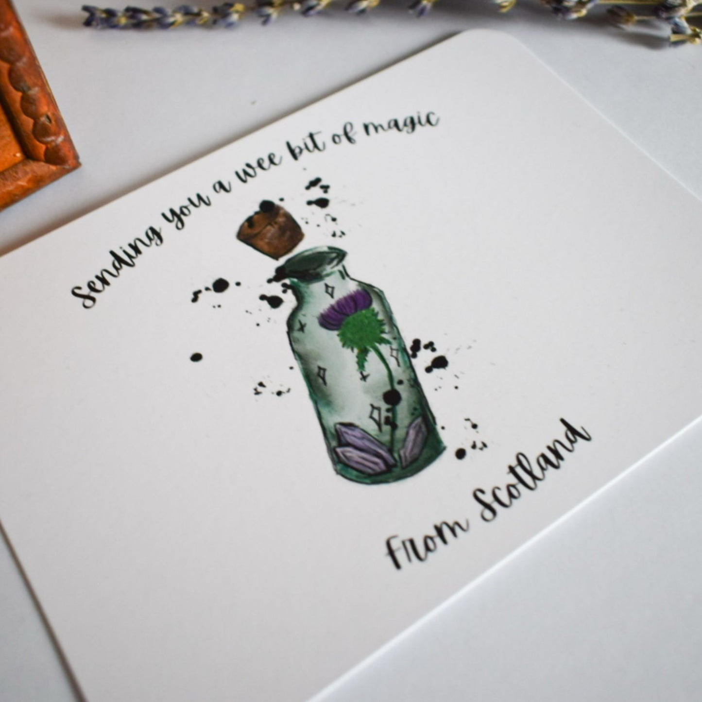 Wee Bit Of Magic From Scotland A6 postcard/art print