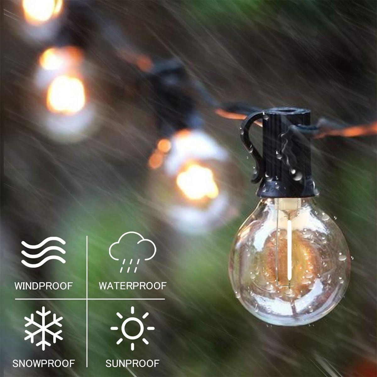 97FT Outdoor String Lights – G40 Shatterproof LED Patio Lights