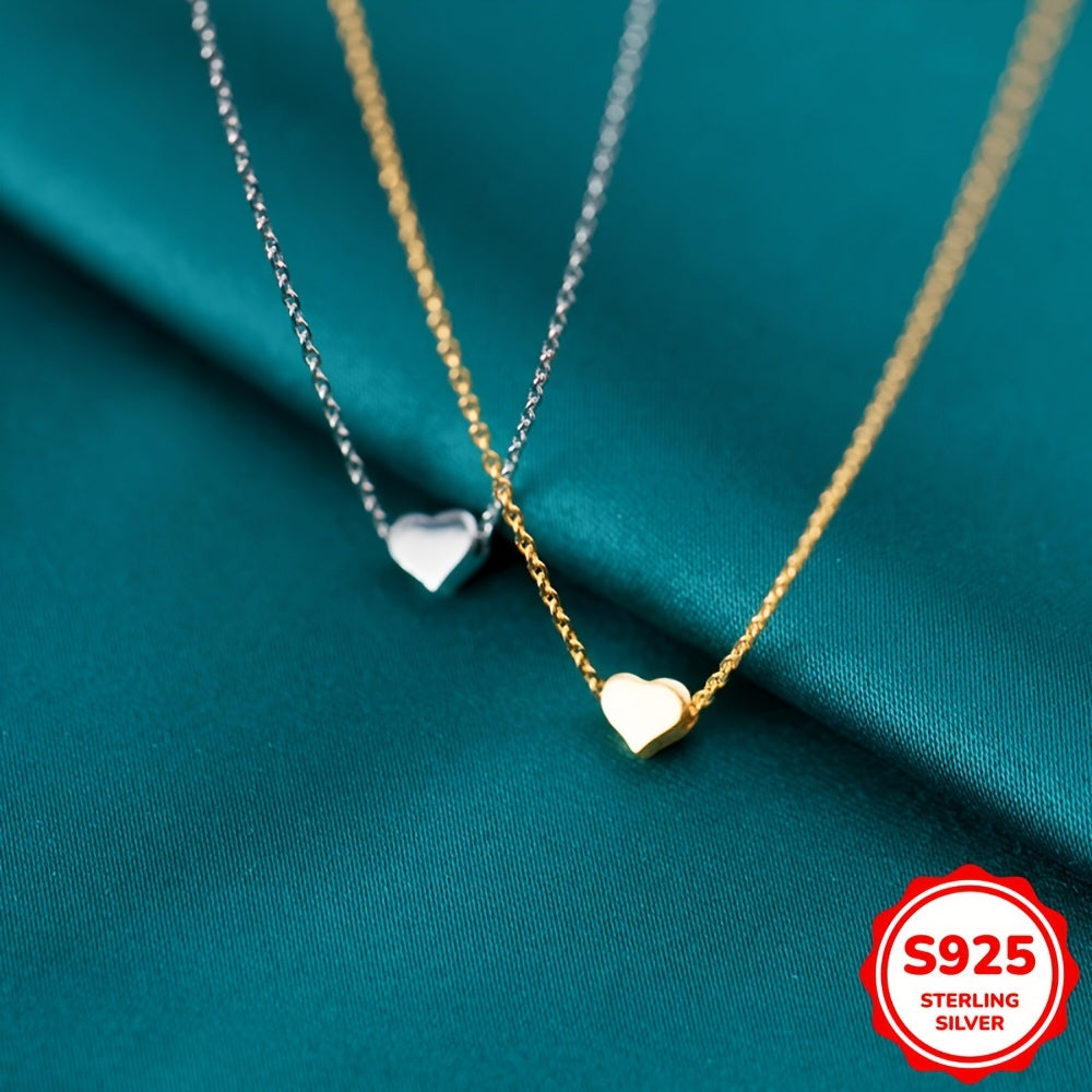 Delicate And Stylish gold Heart-shaped Necklace