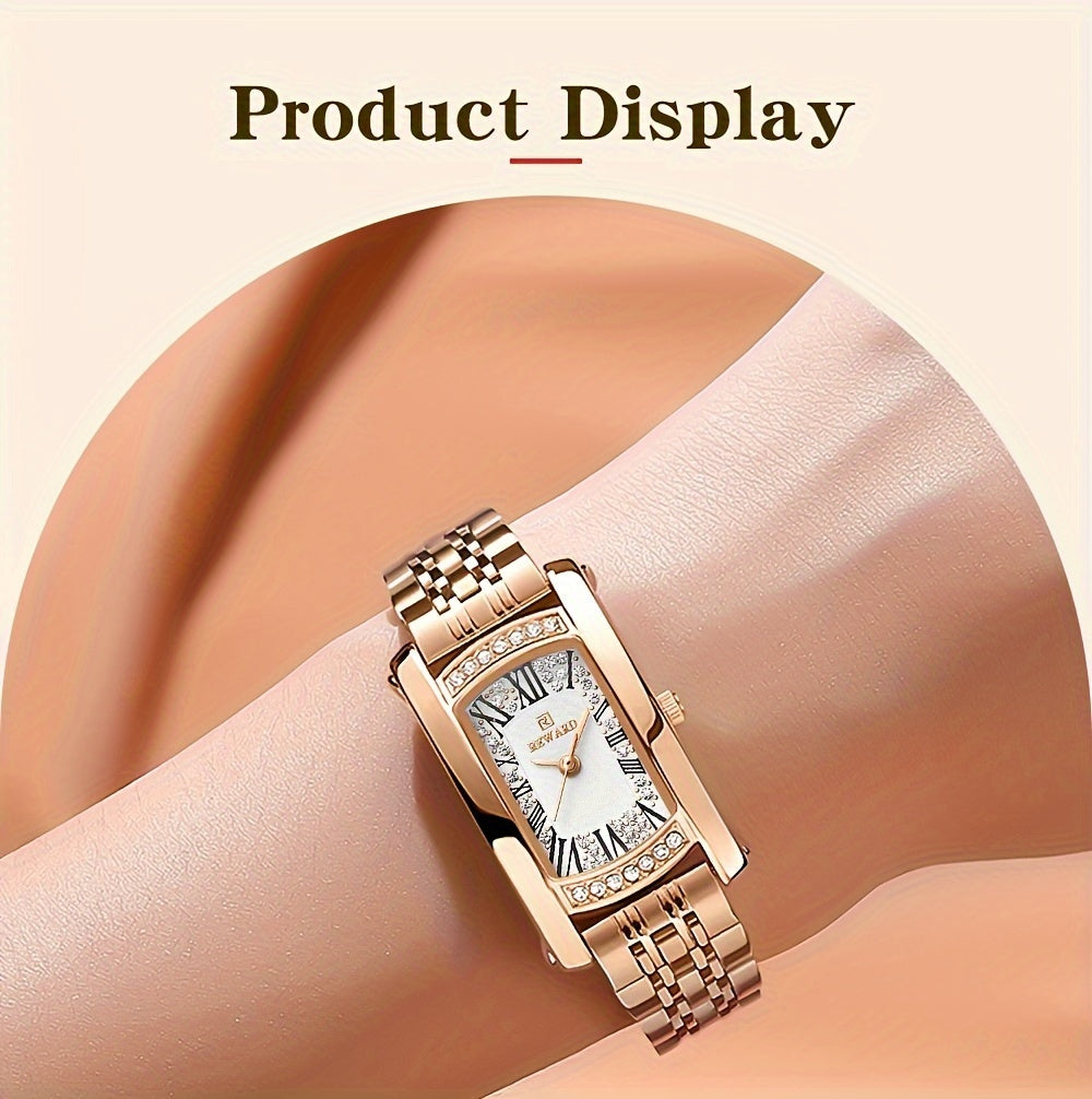 Retro Rectangle Golden Women Watches