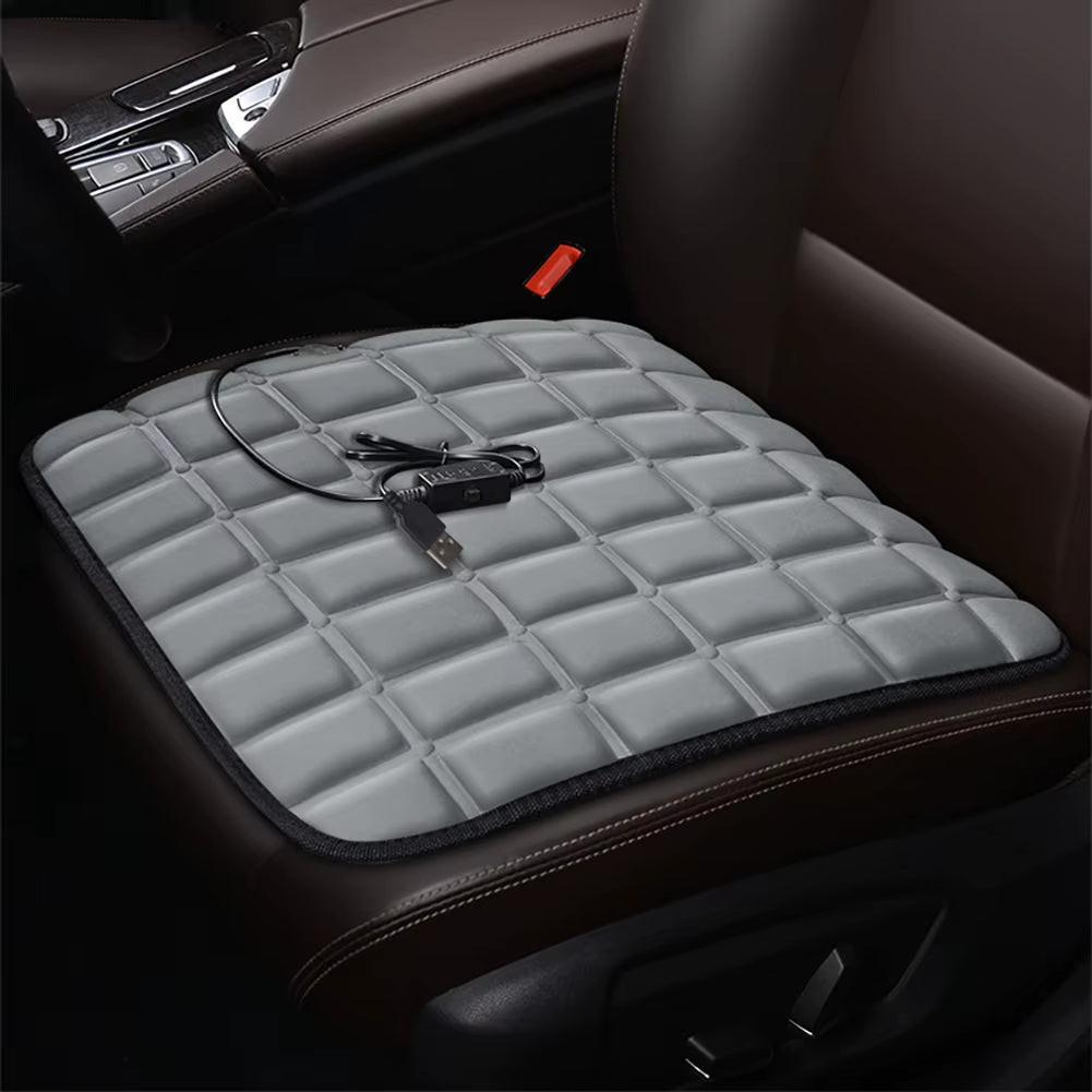 USB Heated Car Seat Cushion – Fast Heating Pad for Car, Home & Office (43×43cm)