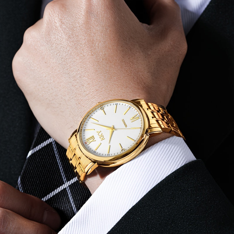 KKY Elegant Golden-Tone Quartz Watch for  Women