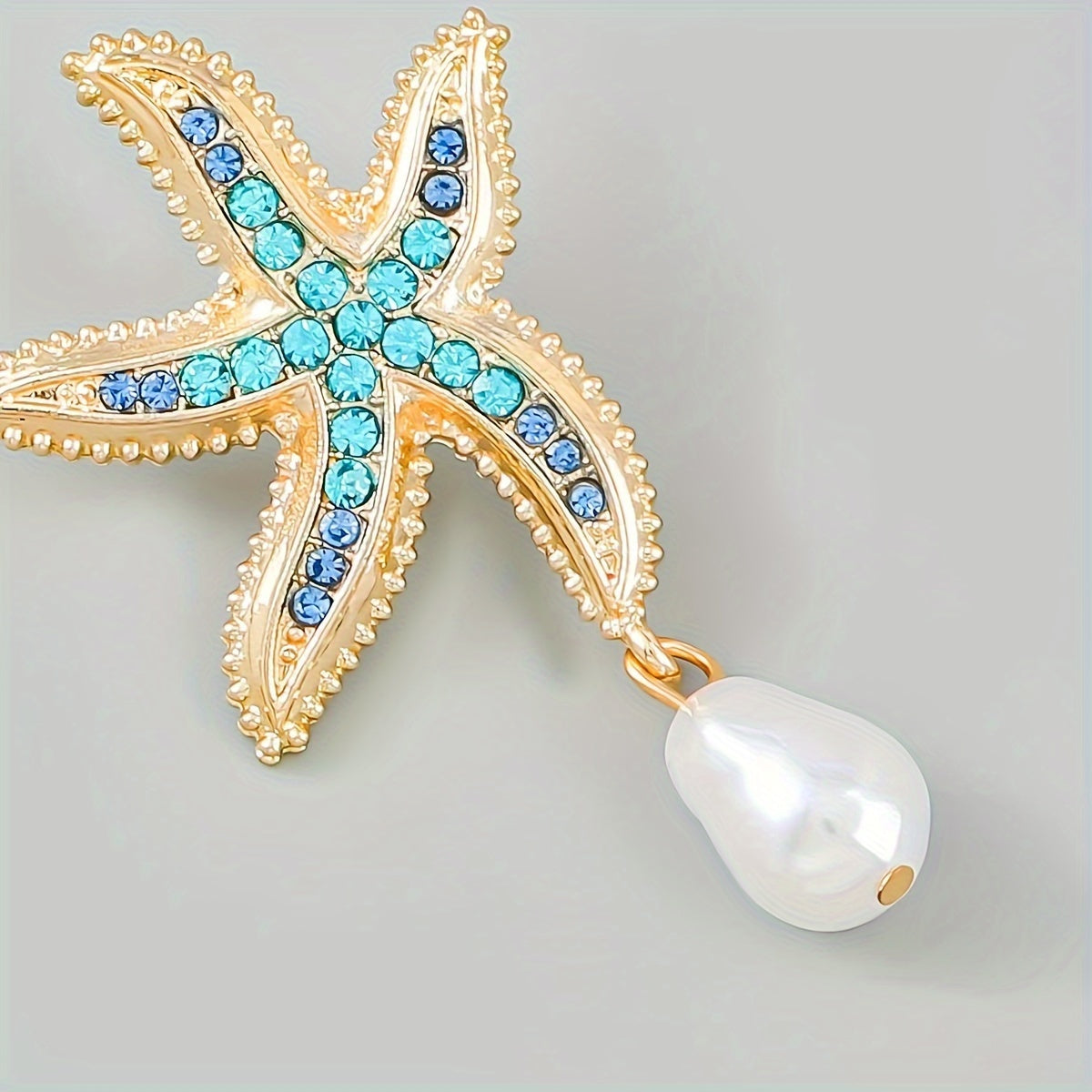 Trendy Summer Cool Ocean-Themed Starfish Earrings