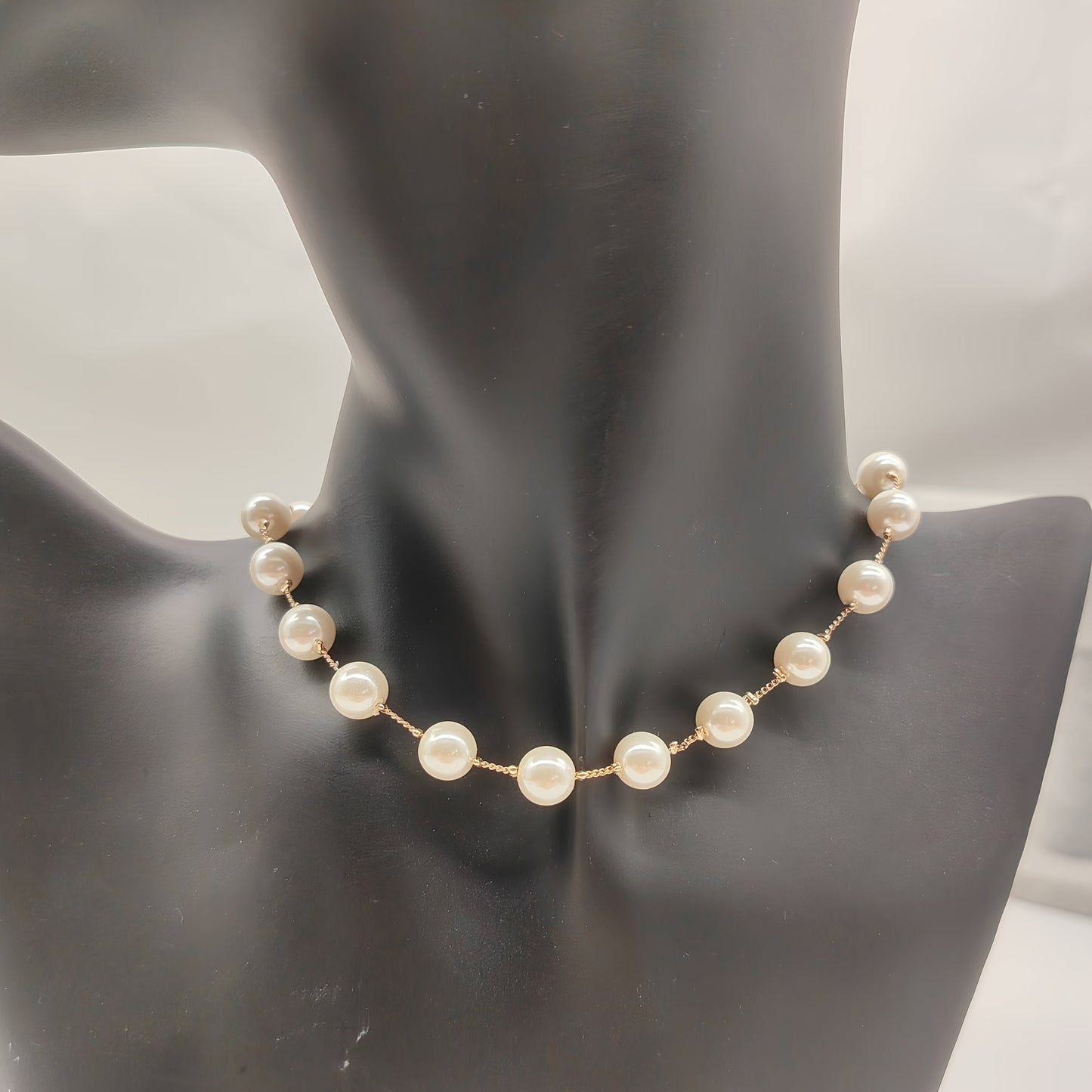 Elegant Simple Style Pearl Strand Necklace