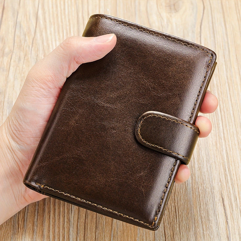 NIUCUNZH Men's Genuine Leather Wallet