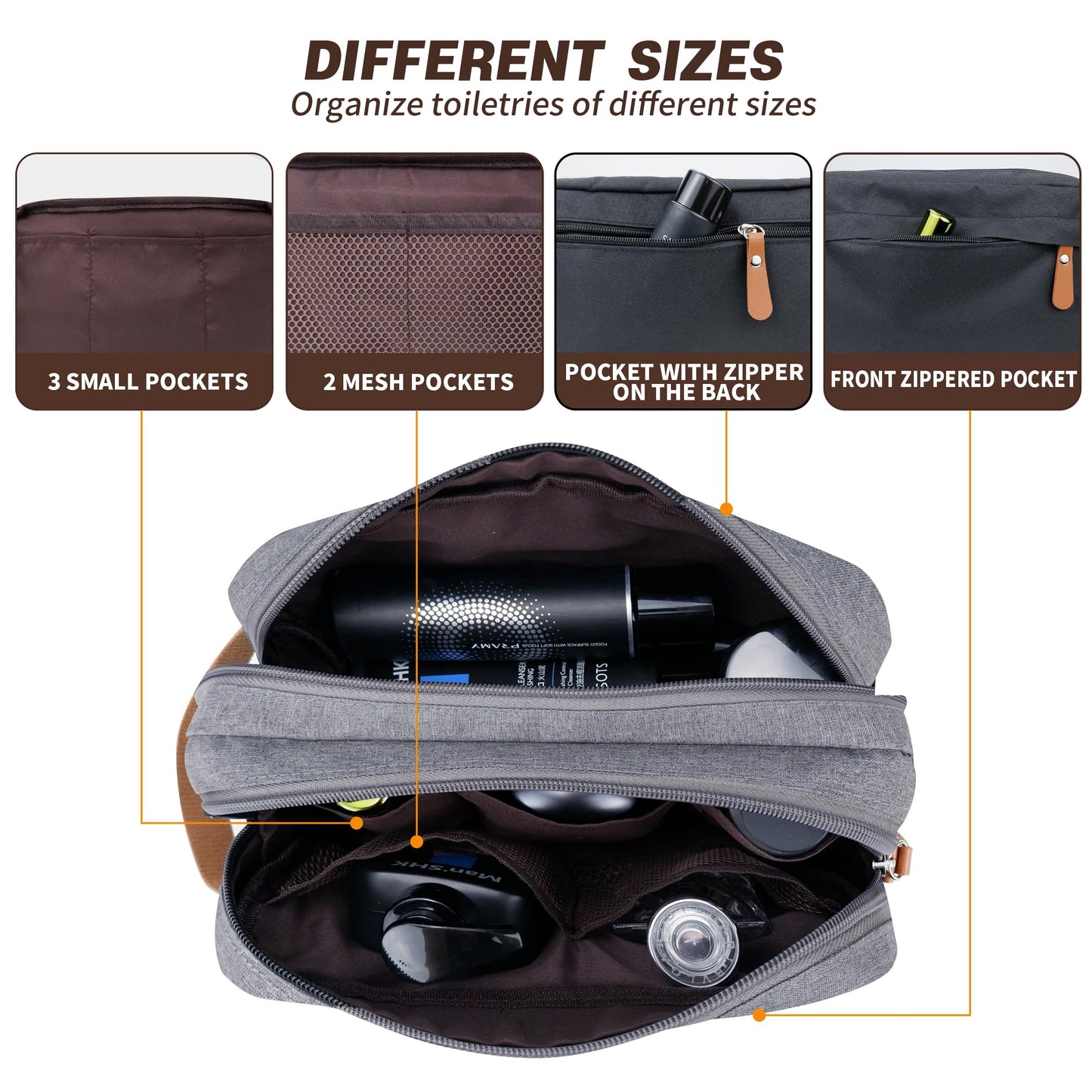 Men's Shaving Bag For Traveling