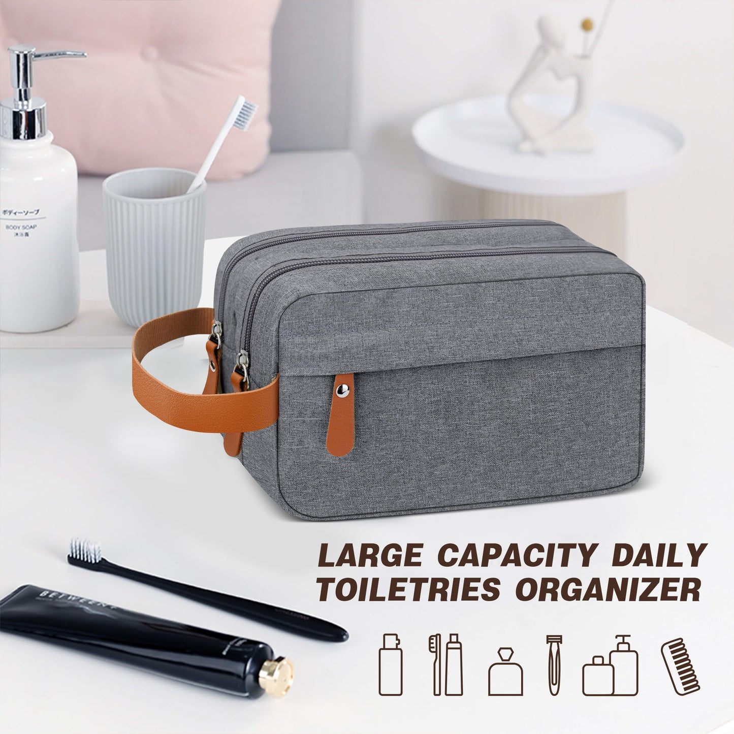 Men's Shaving Bag For Traveling