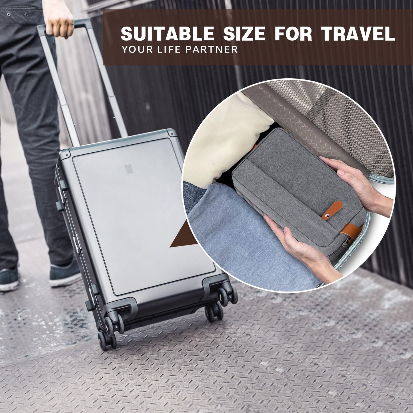 Men's Shaving Bag For Traveling