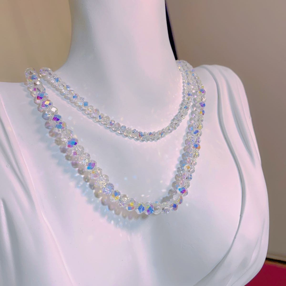 Elegant Crystal Beaded Necklace