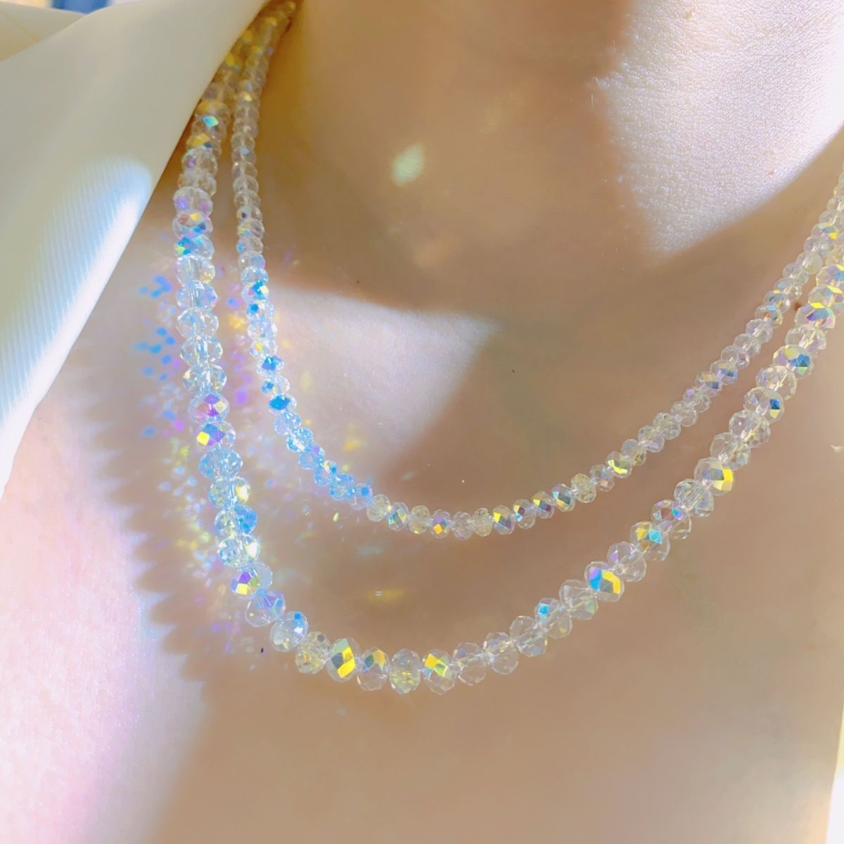 Elegant Crystal Beaded Necklace