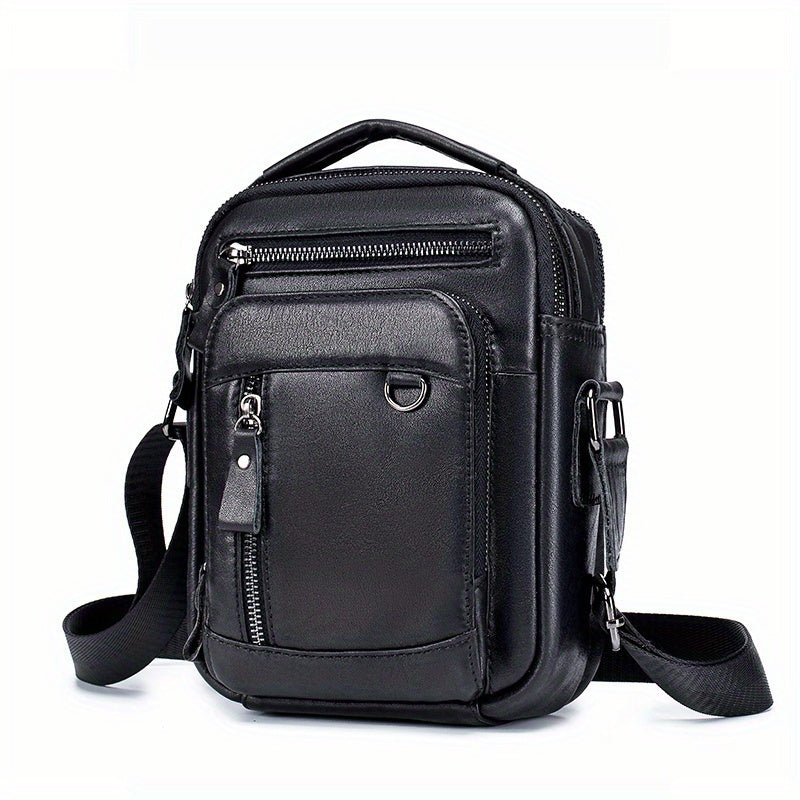 Men's Genuine Leather Crossbody Bag