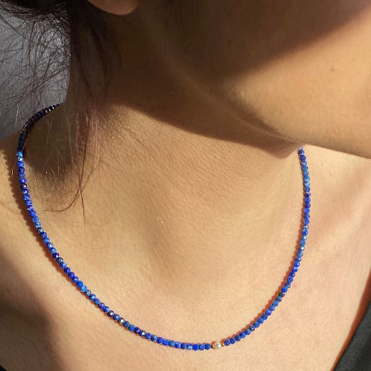 Elegant Women's Lapis Lazuli Necklace