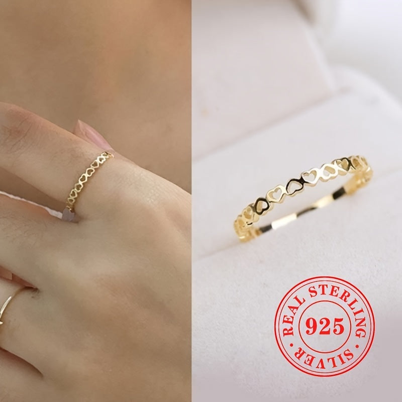 Pure gold Heart-to-Heart Ring