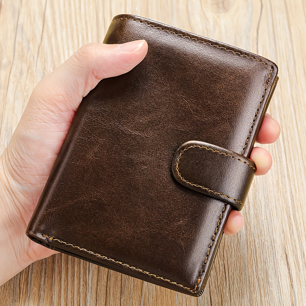 NIUCUNZH Men's Genuine Leather Wallet