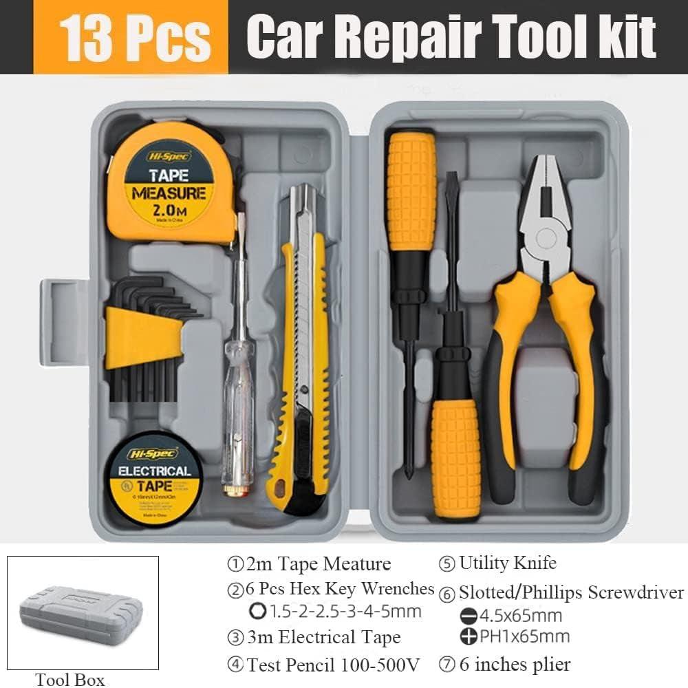 Emergency Car Kit – Complete Roadside Safety & Breakdown Set with Jumper Cables & Safety Gear