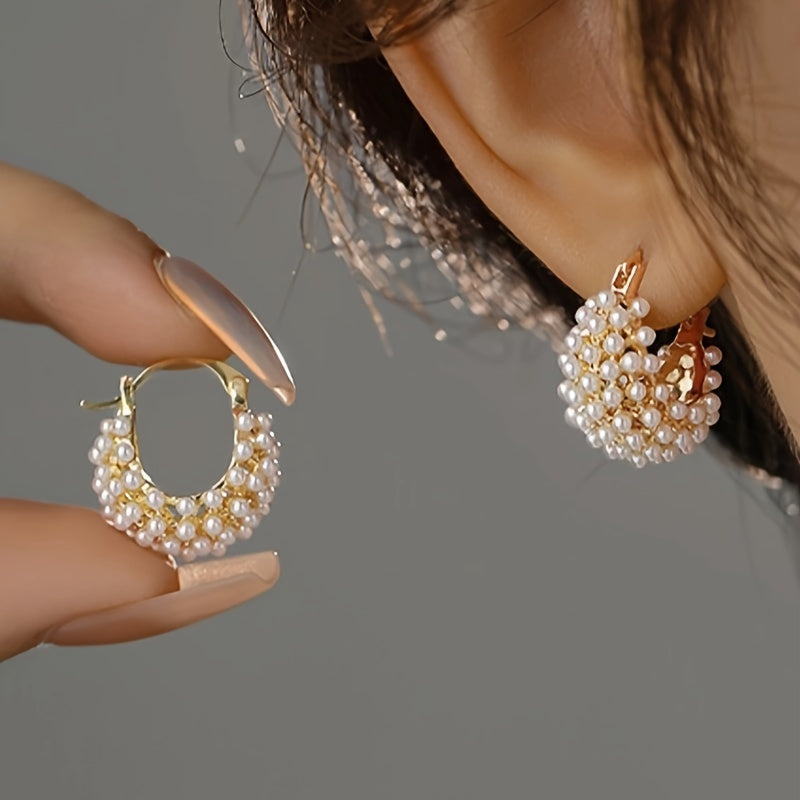 Elegant High Quality Imitation Pearl Earrings