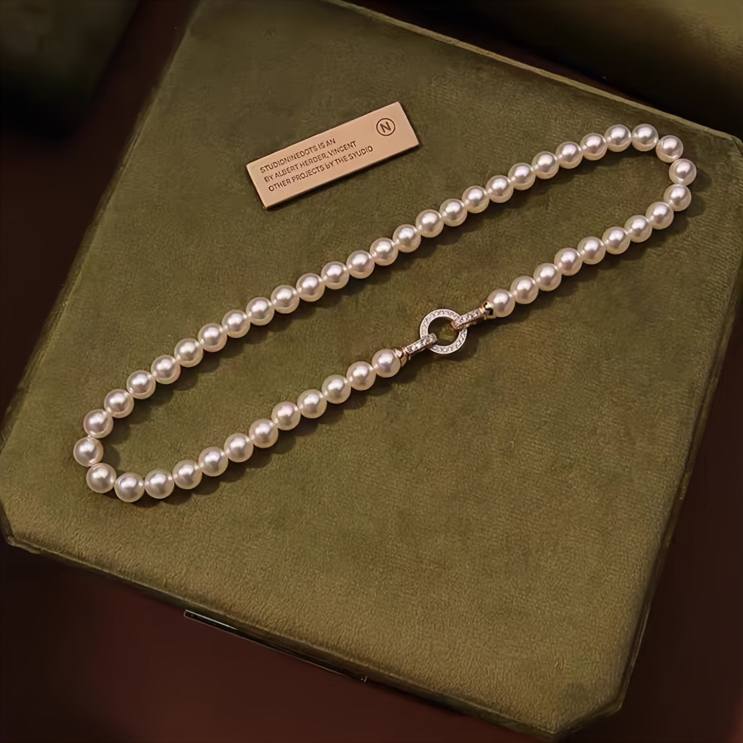 Elegant Freshwater Pearl Necklace with Clasp