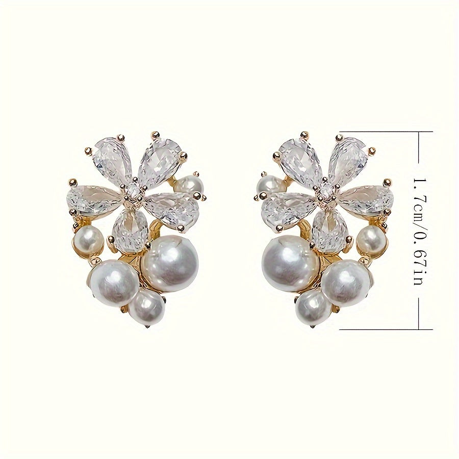 Elegant Floral Stud Earrings