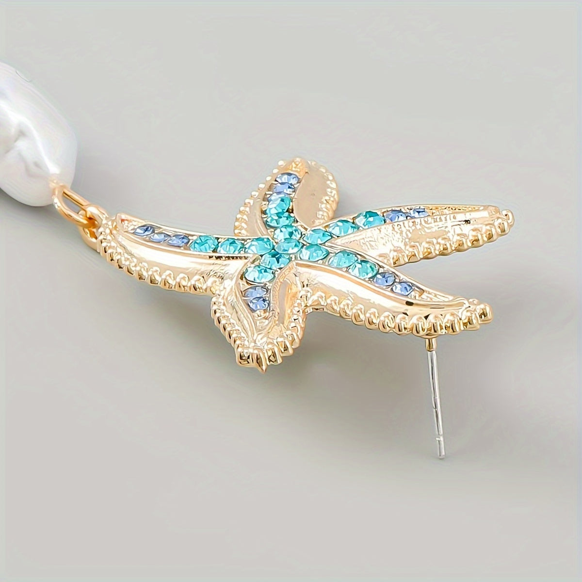 Trendy Summer Cool Ocean-Themed Starfish Earrings