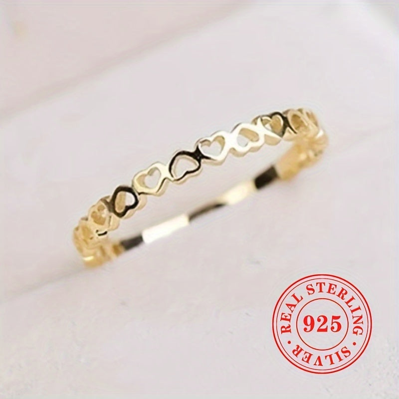 Pure gold Heart-to-Heart Ring