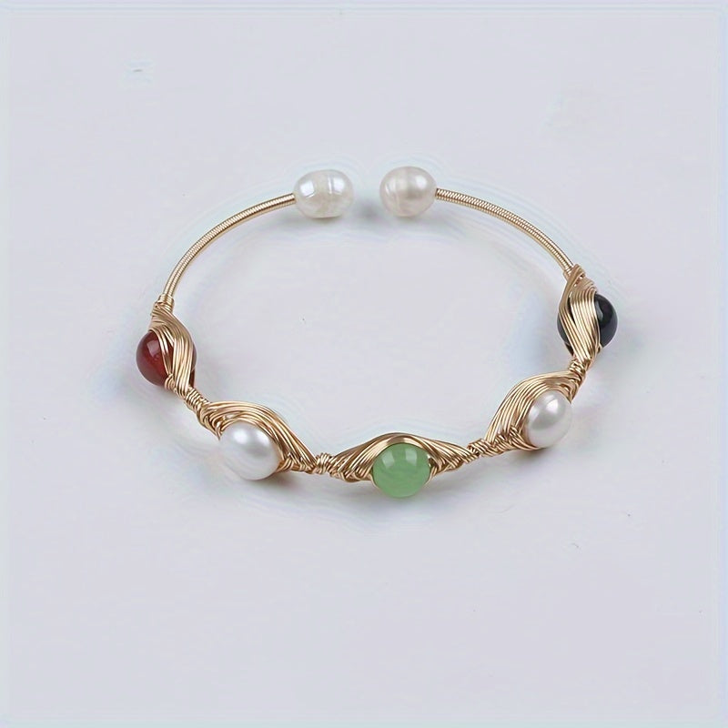 Handmade Natural Freshwater Pearl Bracelet