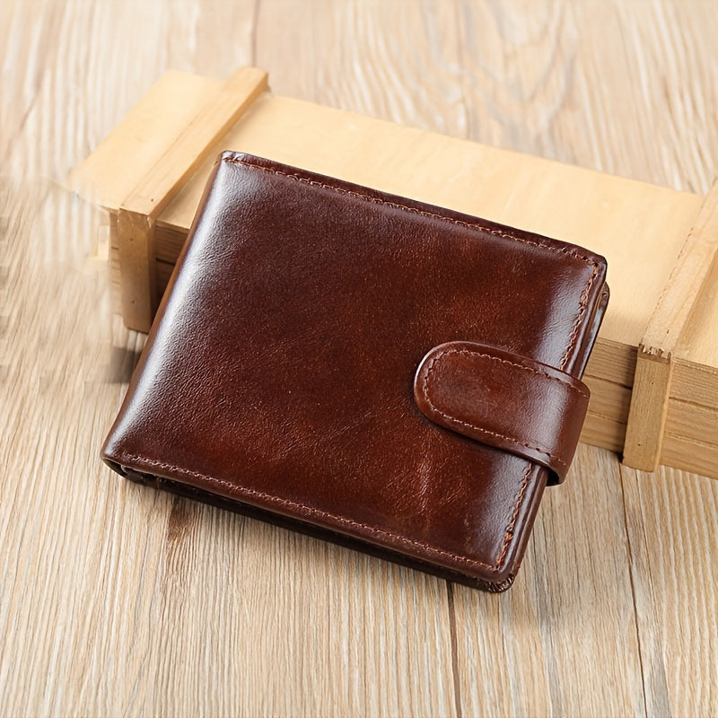 MVA Men's Casual Polyester Lining Leather Wallet