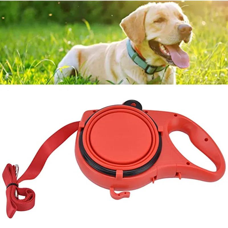 Multifunctional Dog Leash – Built‑In Water Bottle, Bowl & Waste Bag Dispenser