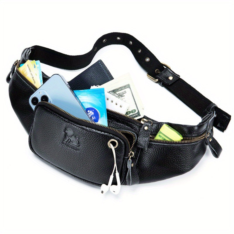 Genuine Leather Outdoors Fanny Bag