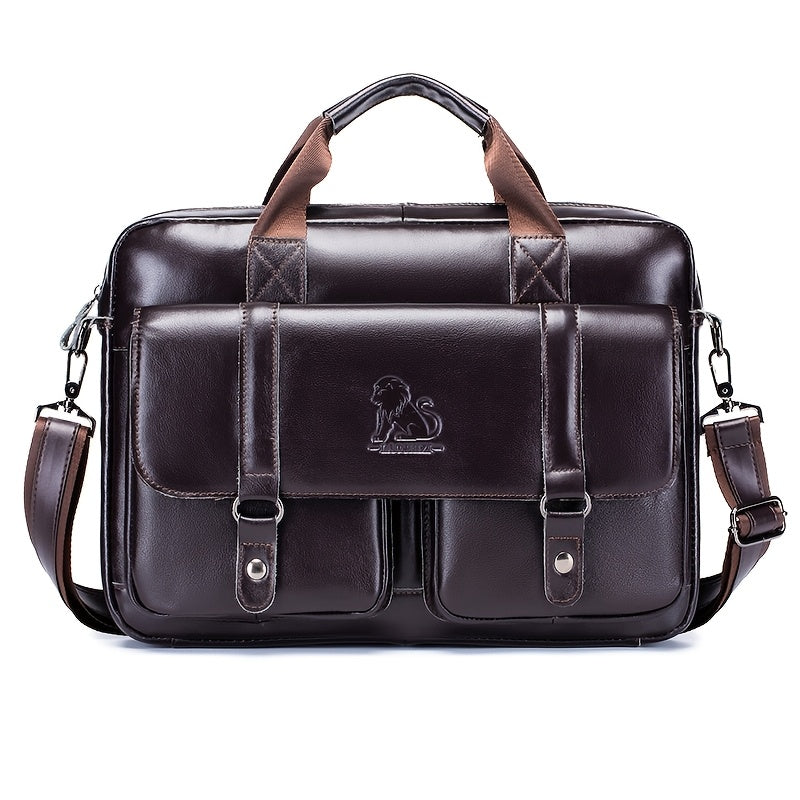 Men's Genuine Leather Business Briefcase