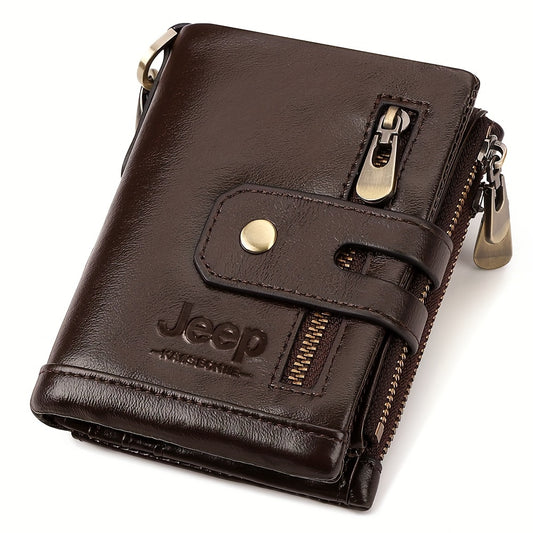 Men's RFID Blocking Genuine Leather Wallet