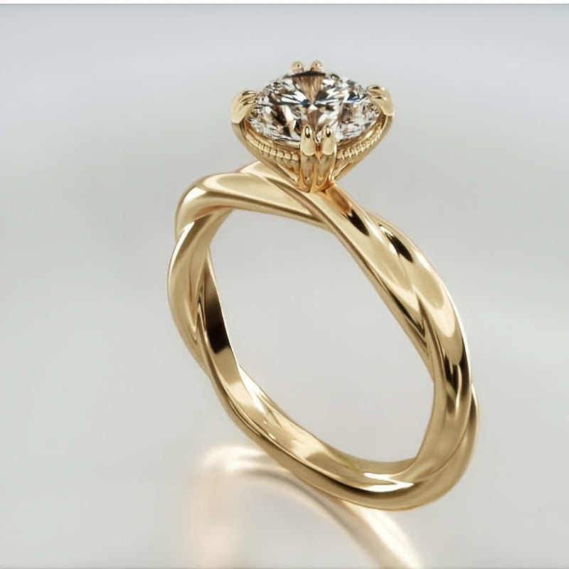 Rope Single Engagement Ring