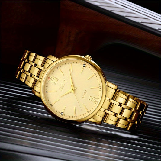 KKY Elegant Golden-Tone Quartz Watch for  Women