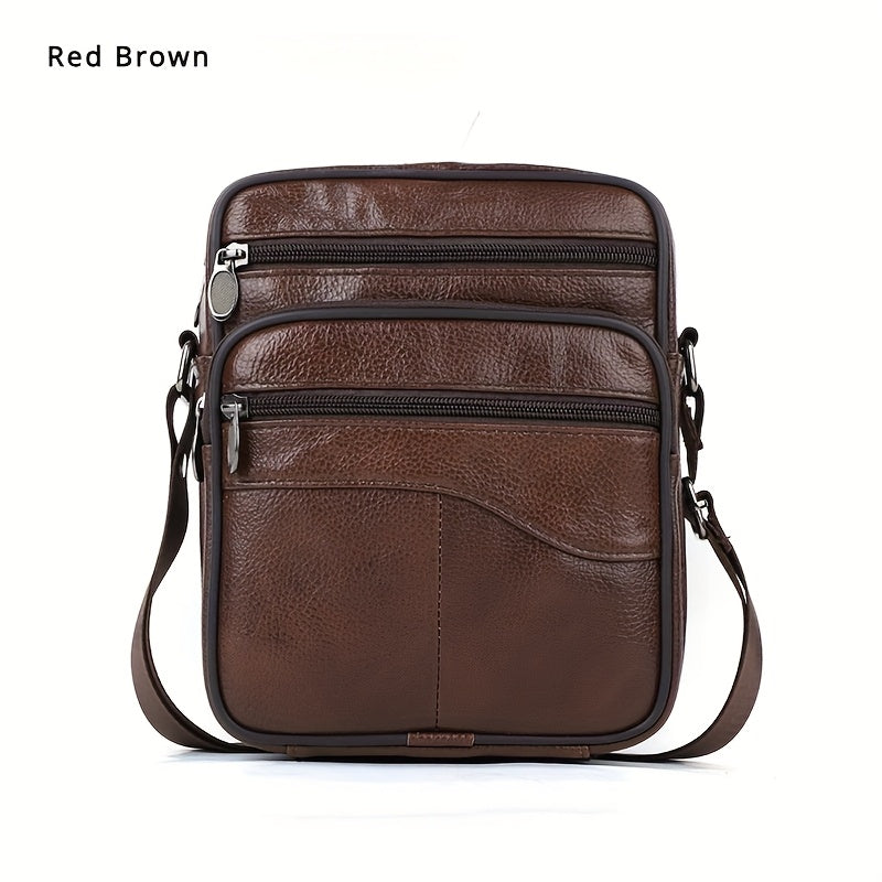 Men's Genuine Leather Shoulder Bag