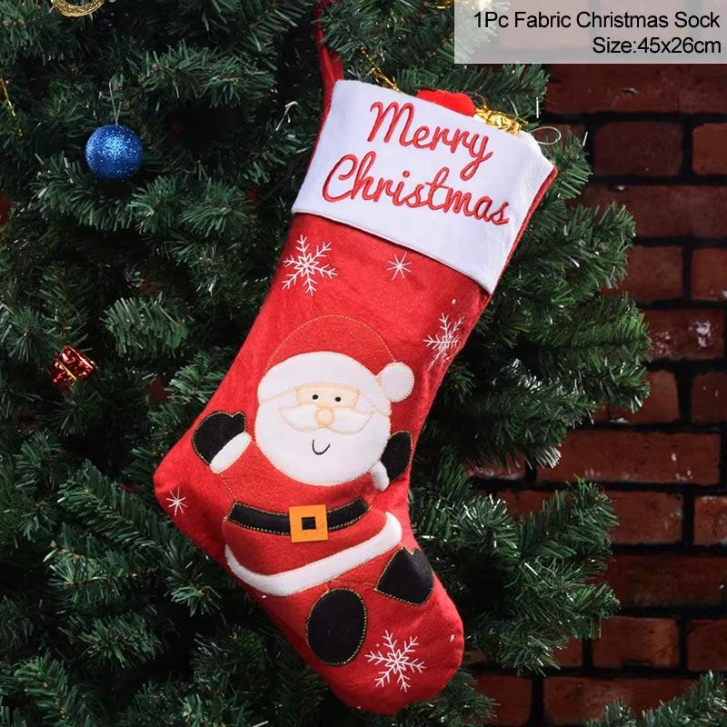 Handcrafted Knitted Christmas Stockings – Classic Holiday Décor for Gifts & Traditions
