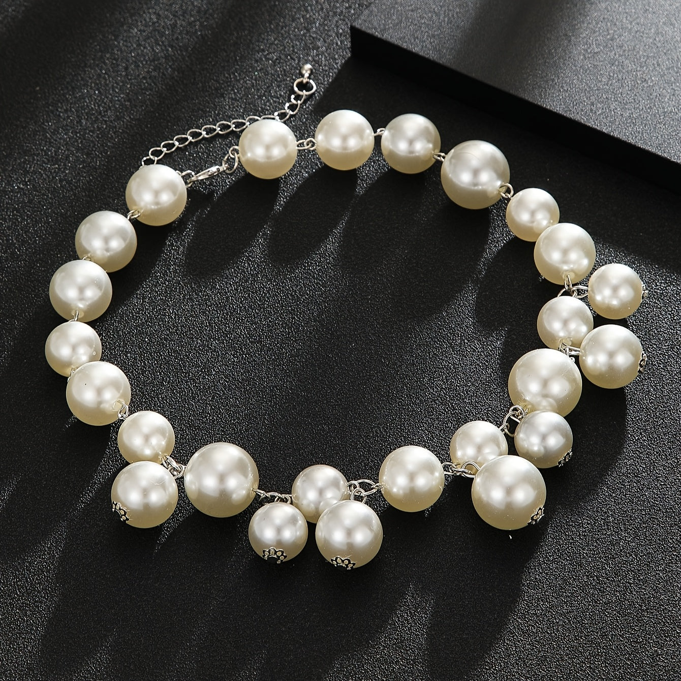 Elegant French-Inspired Faux Pearl Beaded Necklace