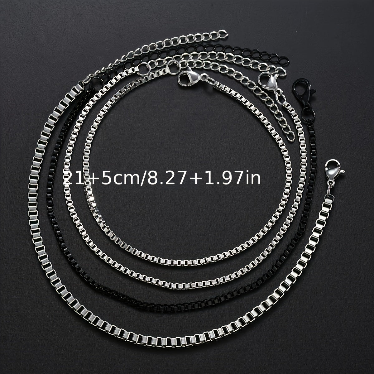 4-Piece Vintage Fashion Chain for Men