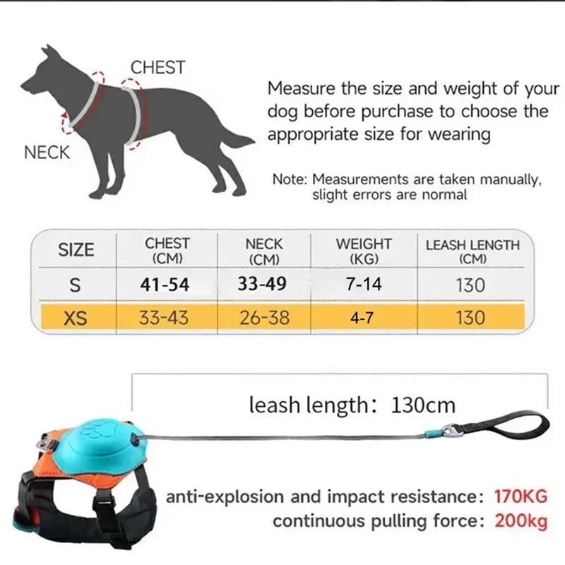 Walk Smarter, Not Harder – 2‑in‑1 No‑Pull Dog Harness with Built‑In Retractable Leash