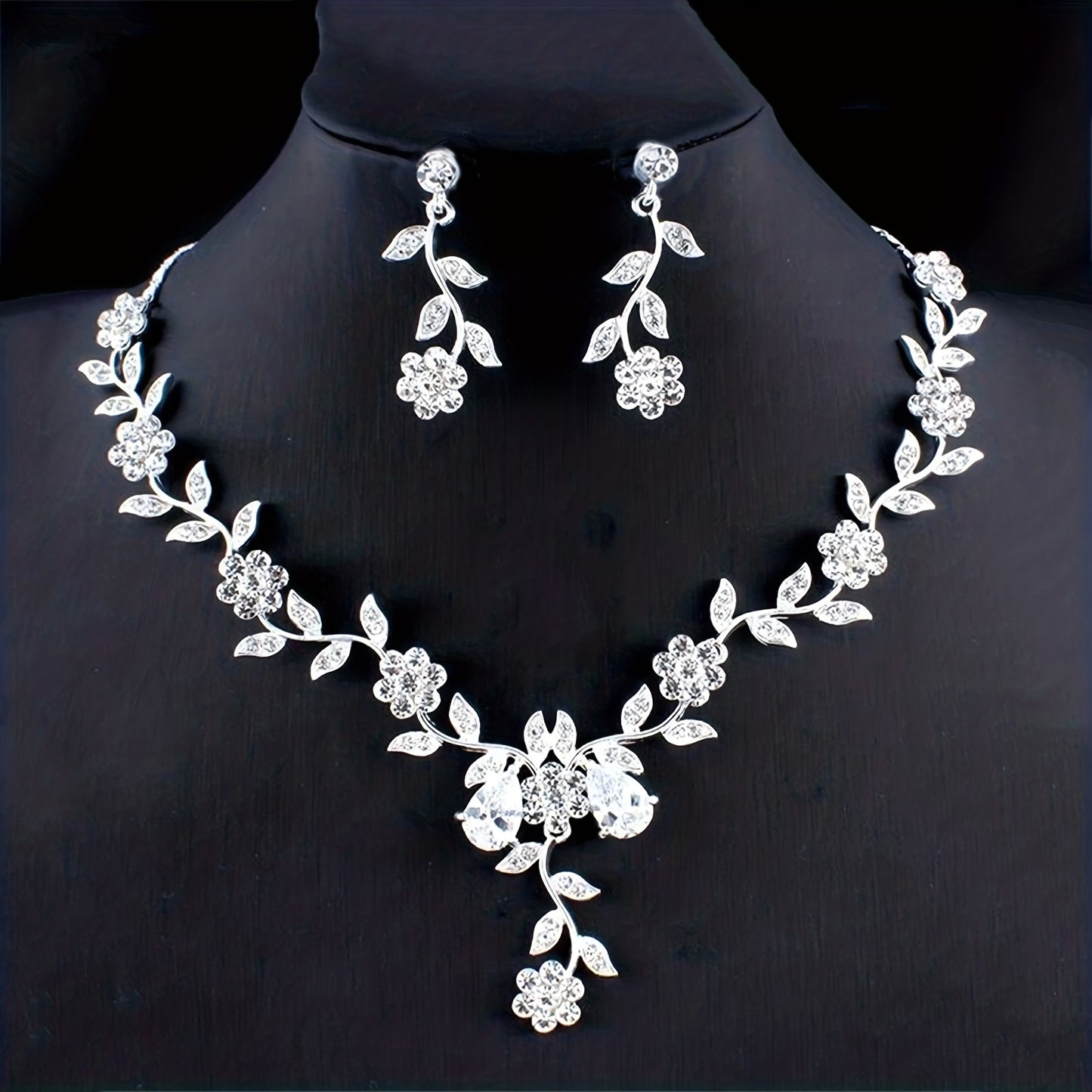 Earrings Plus Necklace Elegant Jewelry Set