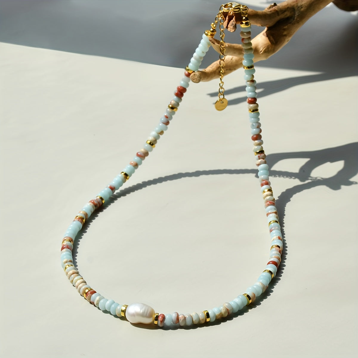 Luxury Colorful Natural Stone Beaded Necklace