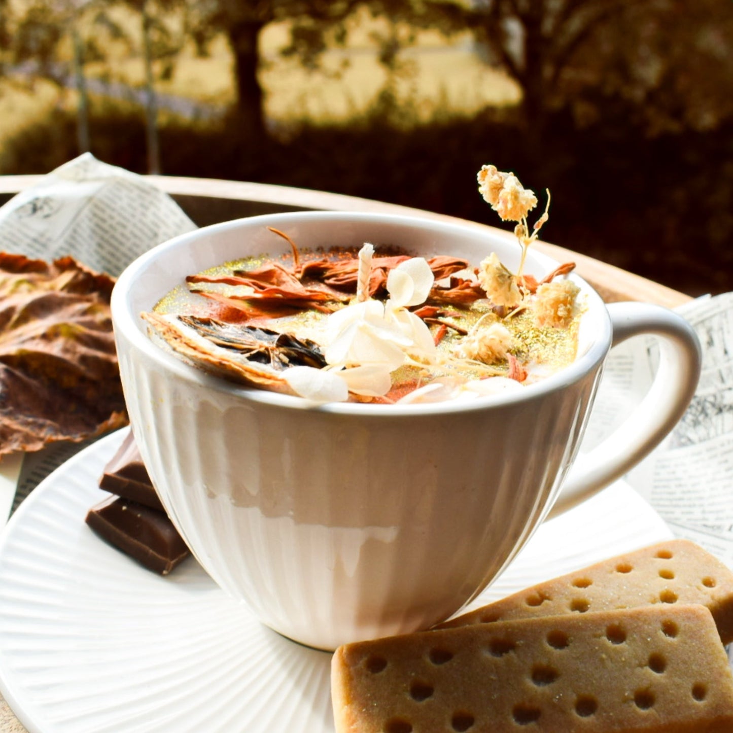 Unscented Autumnal Soy Cup Candle